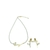 Conjunto Colar e Brinco Copo de Leite com Mini Pérolas Banhado em Ouro 18k - comprar online
