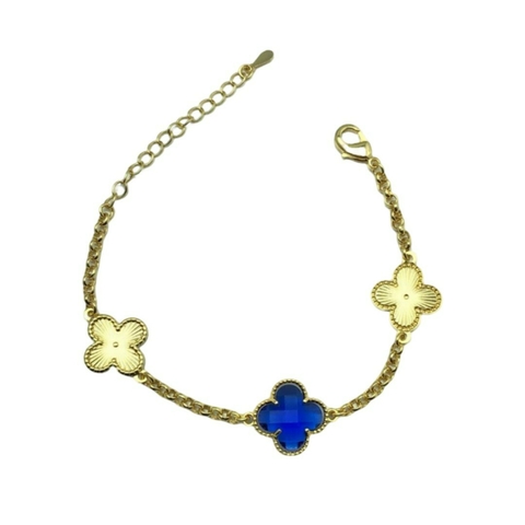 Pulseira Trevo Zircônia Banhado em Ouro 18 K - comprar online