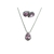 Conjunto Colar e Brincos Pingente Gota Zircônia Cravejados Banhado em Ródio - comprar online
