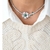 Conjunto Luxo Chocker e Brincos Cravejada de Zircõnia Cristal com Flor Central Banhado em Ródio - loja online