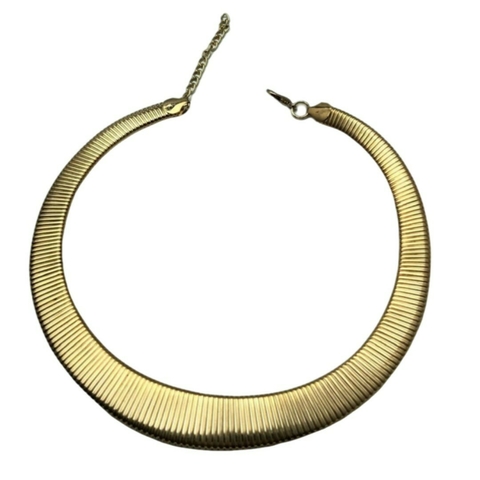 Chocker Mola Chata Banhada em Ouro 18k - comprar online