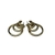 Brinco Meia Ear cuff Trançado com Zircônias Cristal Banhado em Ouro 18K - comprar online