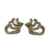Brinco Meia Ear Cuff Circular Lisa e Cravejada com Zircônia Central Banhada em Ouro 18K - comprar online