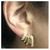 Brinco Meia Ear Cuff Circular Lisa e Cravejada com Zircônia Central Banhada em Ouro 18K na internet