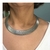 Chocker Mola Chata Banhada em Ródio na internet