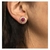Conjunto Colar e Brinco Circular com Zircônia Cristal e Magenta Banhado em Ouro 18K - loja online