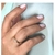 Anel Solitário 3MM em Aço com Zircônia Central Banhado em Ouro 18K - Zu Strazzer Semijoias