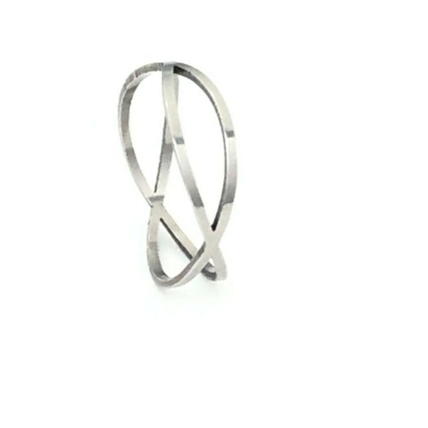 Anel Entrelaçado Vazado em Aço - comprar online