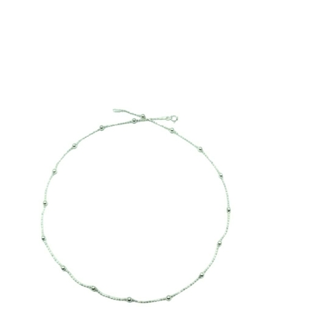 Colar Corrente Bolinha com Esferas em Prata 925 - comprar online