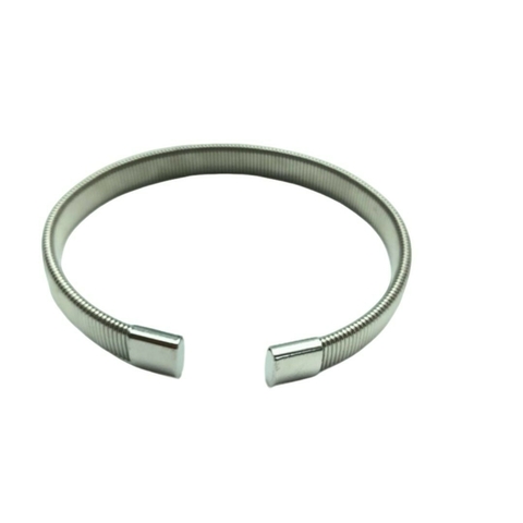 Bracelete Aberto Riscado em Aço - comprar online