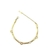 Pulseira Corrente Dupla com Zircônia Cristal Intercaladas Banhada em Ouro 18k - comprar online