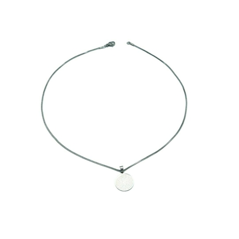 Colar Corrente Singapura 45CM com Pingente Oração de São Jorge em Aço - comprar online