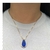 Imagem do Conjunto Colar e Brincos Gota Grande Pedra Fusion Banhado em Ouro 18k