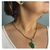 Imagem do Conjunto Luxo Colar e Brinco Coração Cravejado com Zircônia Cristal e Pedra Fusion Banhado em Ouro 18K