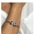 Conjunto Bracelete Brincos e Anel Pedra Azul - comprar online