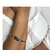 Conjunto Bracelete Brincos e Anel Pedra Azul na internet