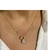 Colar Pingente Filhos Menino Menina Vazado com Coração Zircônia Cristal Banhado em Ouro 18K na internet