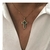 Colar Pingente Cruz Cravejado com Zircônia Cristal e Verde Banhado em Ouro 18k na internet