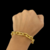 Pulseira 14mm Cadeado Banhado A Ouro 18k Luxo Masculino