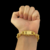 Pulseira 14mm Cadeado Banhado A Ouro 18k Luxo Masculino - comprar online