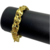 Pulseira 13mm Friso X Banhado Ouro - comprar online