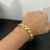 Pulseira Friso S Dupla Face 13mm Banhado A Ouro 18k Luxo