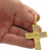 Pingente Maciço Cruz Crucifixo Jesus Banhado Ouro 18k Luxo - comprar online