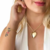Cordão 5mm Baiano Feminino + Ping + Pulseira Banhado Ouro