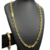 Cordão Cadeado 8mm Com Pulseira Banhado A Ouro Masculino