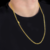 Cordão 4mm Cadeado Banhado A Ouro 18k - comprar online