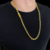 Cordão 8mm Cadeado Banhado A Ouro 18k