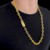 Cordão 12mm Cadeado Banhado A Ouro 18k Luxo - comprar online