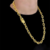 Cordão 14mm Masculino Cadeado Banhado A Ouro 18k Luxo - comprar online