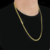 Cordão Friso 5mm Masculino Banhado A Ouro 18k Luxo - comprar online