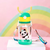 Garrafa de Água Infantil com Personagens Alce - 600ml c/ Canudo e Cordão - Store Express
