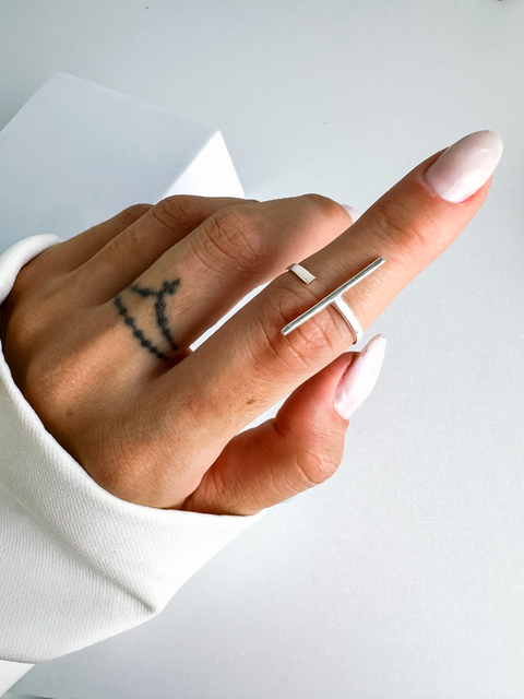 Anel Geometrico prata925