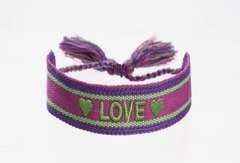 Pulseira Love Rosa e Verde