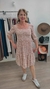 Vestido Animal Print Marrom
