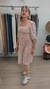 Vestido Animal Print Marrom - comprar online