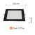 Luminária de Teto Painel de LED Embutir Quadrado Preto 18W Bivolt - Luz Amarela 3.000K - loja online