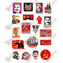 Stickers Calcomanías, Papel HD, Calidad fotográfica, Comunism, Capitalismo MOD2