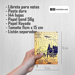 Libreta Booksito, Harry Potter Letras en internet