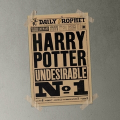 Poster, Cartel, Daily Harry Potter Undesirable, Indeseable, Se Busca - comprar en línea