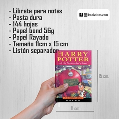 Libreta Booksito, Diseño Harry Potter y la piedra filosofal, 1ra Edición en internet