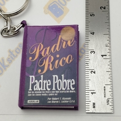 Llavero Mini libro, Minibook Padre Rico Padre Pobre MOD2 - Booksitos