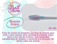 Fresa de abrasión gruesa para corte o remoción de geles nailshow - comprar online