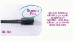 Fresa de gramaje fino de diamante cilíndrico nailshow - comprar online