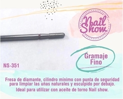 Fresa gramaje fino de diamante cilíndrico nailshow - comprar online