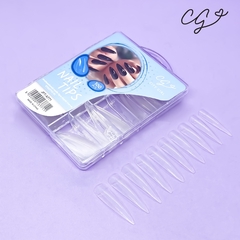 TIPS SOFT GEL X100PCS STILETTO XL CLEAR