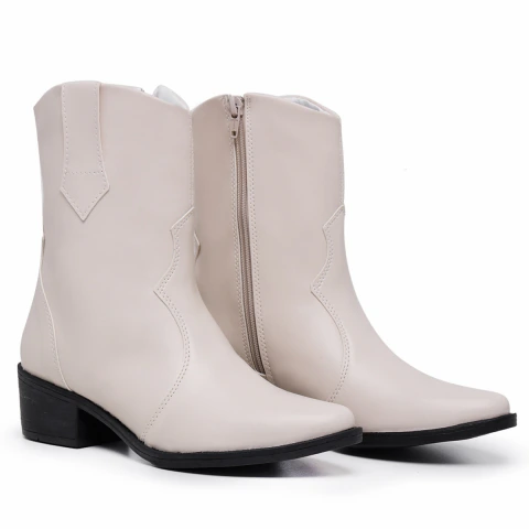 Bota Fronteira Texana Bico Fino Zíper
